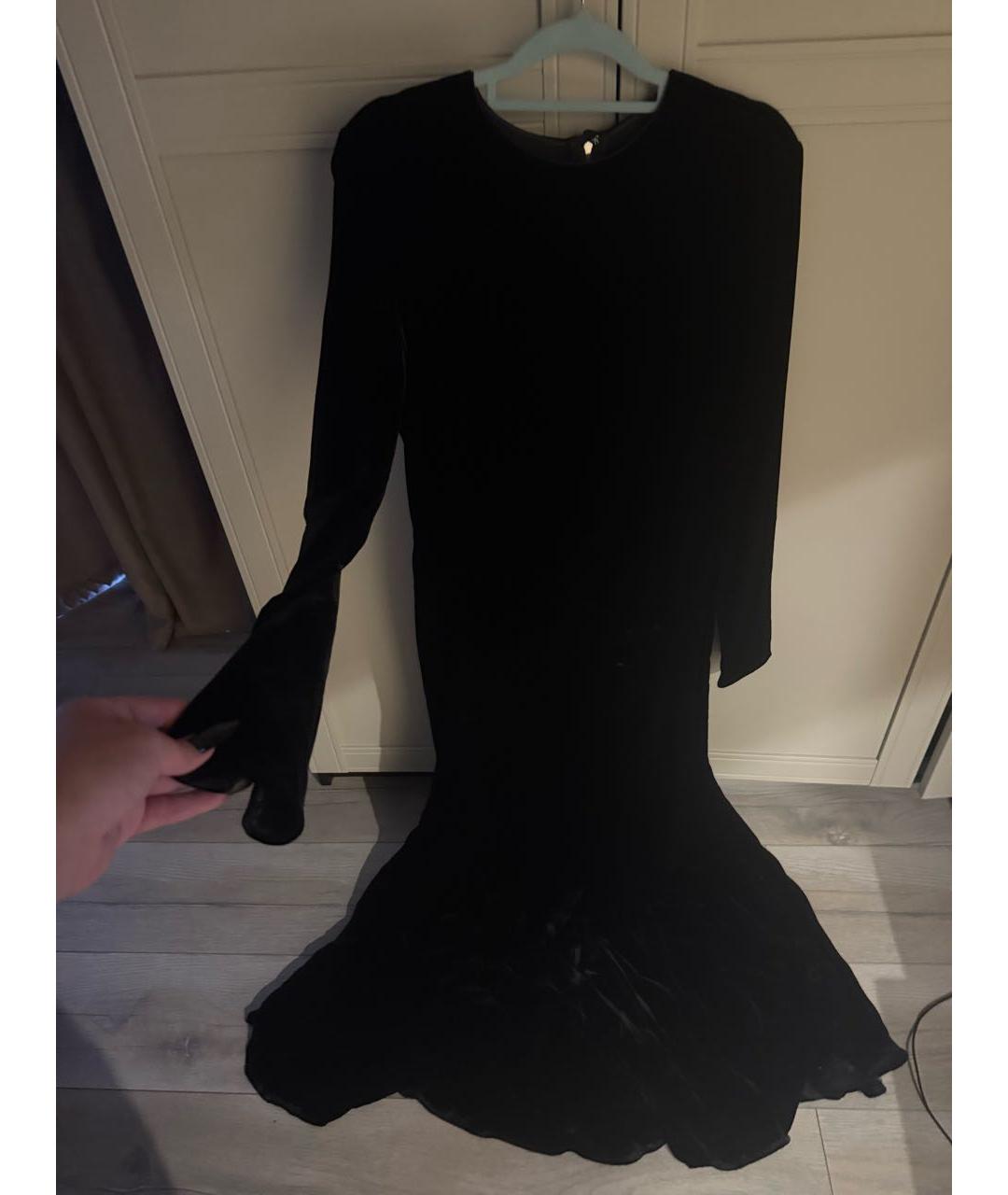 DOLCE&GABBANA Черное вискозное вечернее платье, фото 4