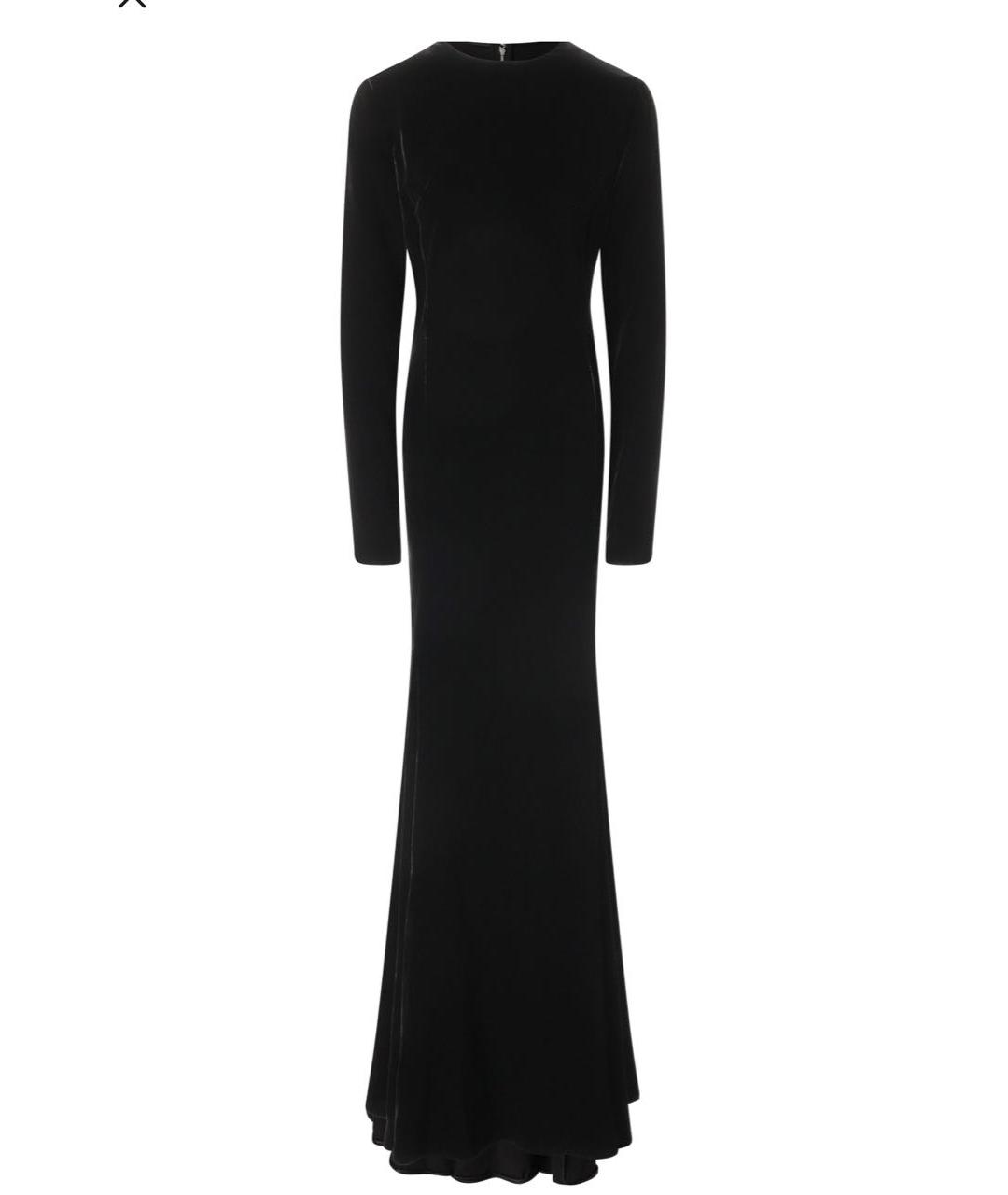 DOLCE&GABBANA Черное вискозное вечернее платье, фото 1