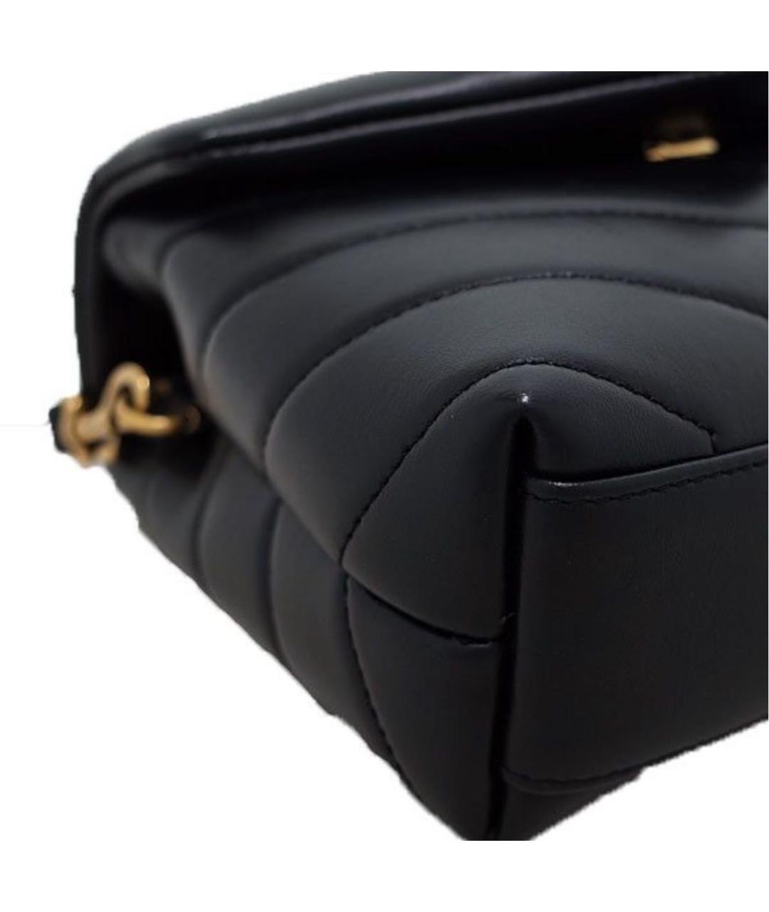 SAINT LAURENT Черная кожаная сумка через плечо, фото 8