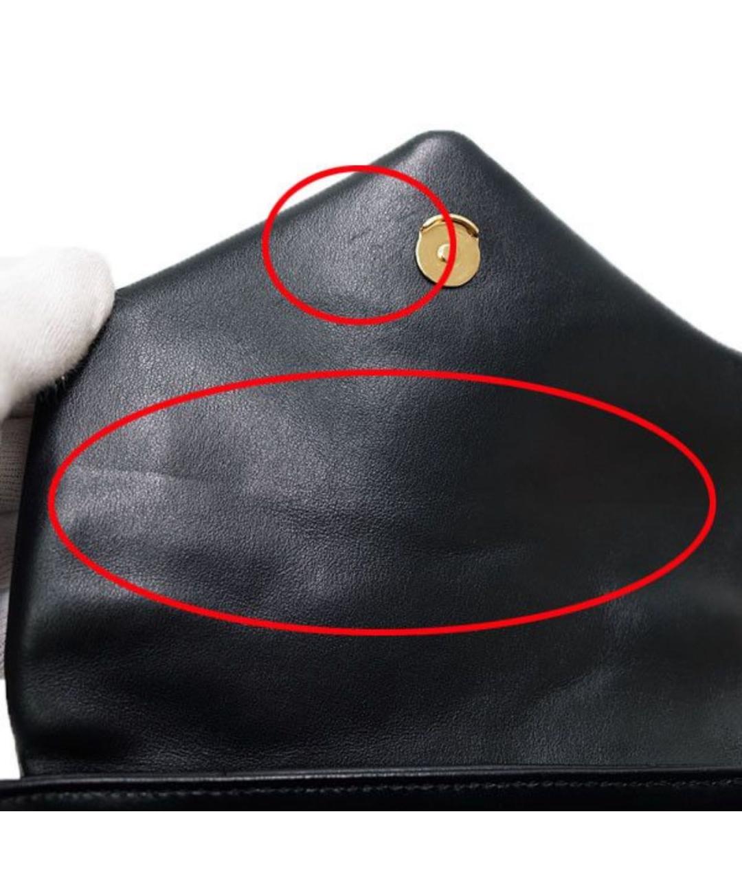 SAINT LAURENT Черная кожаная сумка через плечо, фото 4