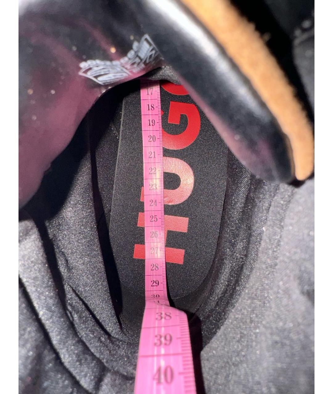 HUGO BOSS Коричневые кожаные высокие ботинки, фото 6