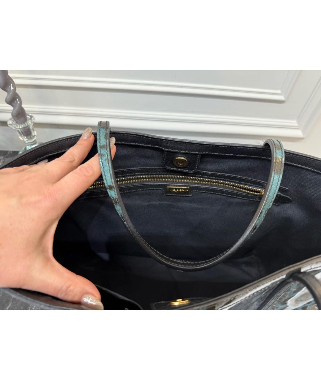 DOLCE&GABBANA Мульти сумка тоут из лакированной кожи, фото 5