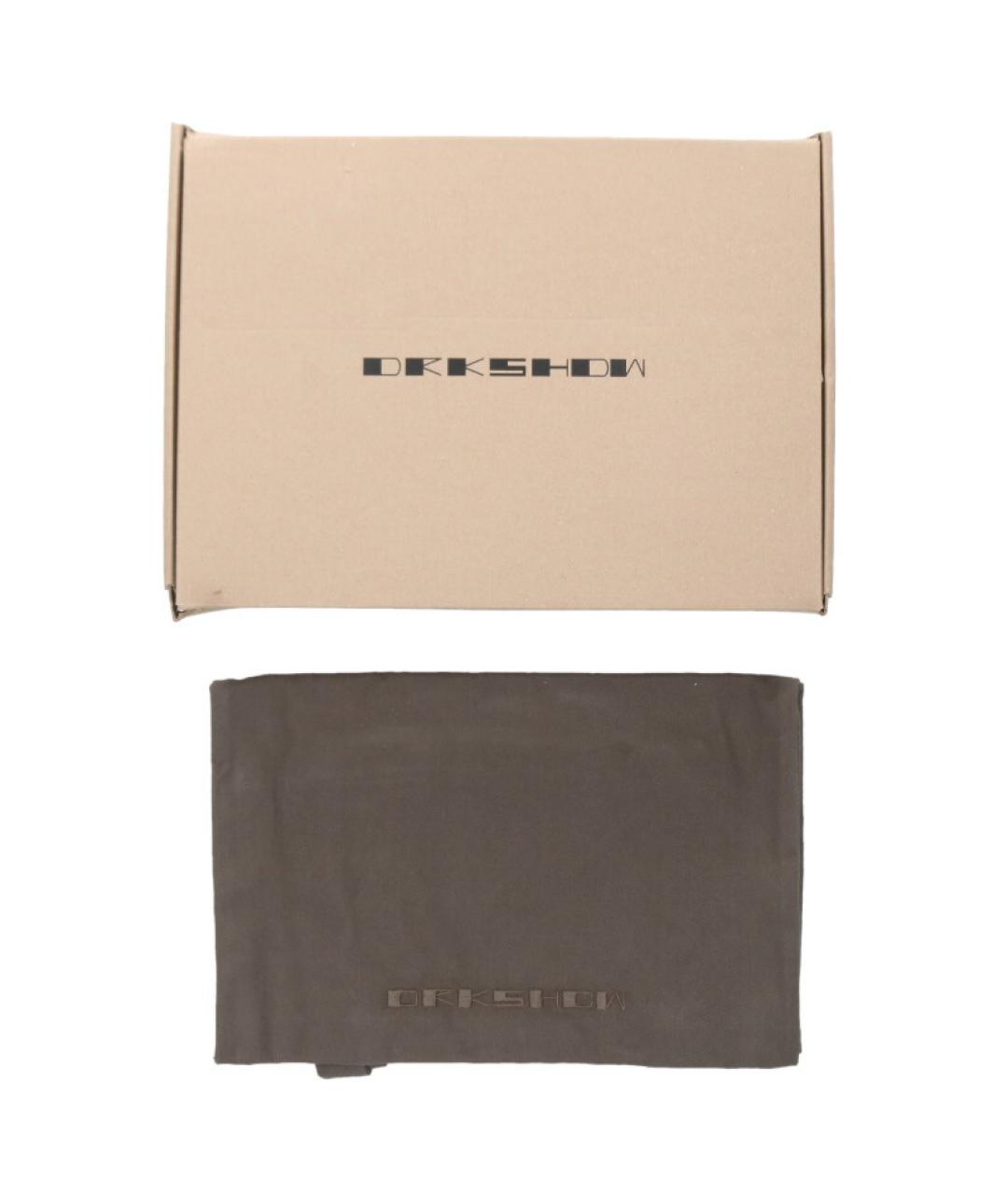 RICK OWENS DRKSHDW Серые высокие кроссовки / кеды, фото 5