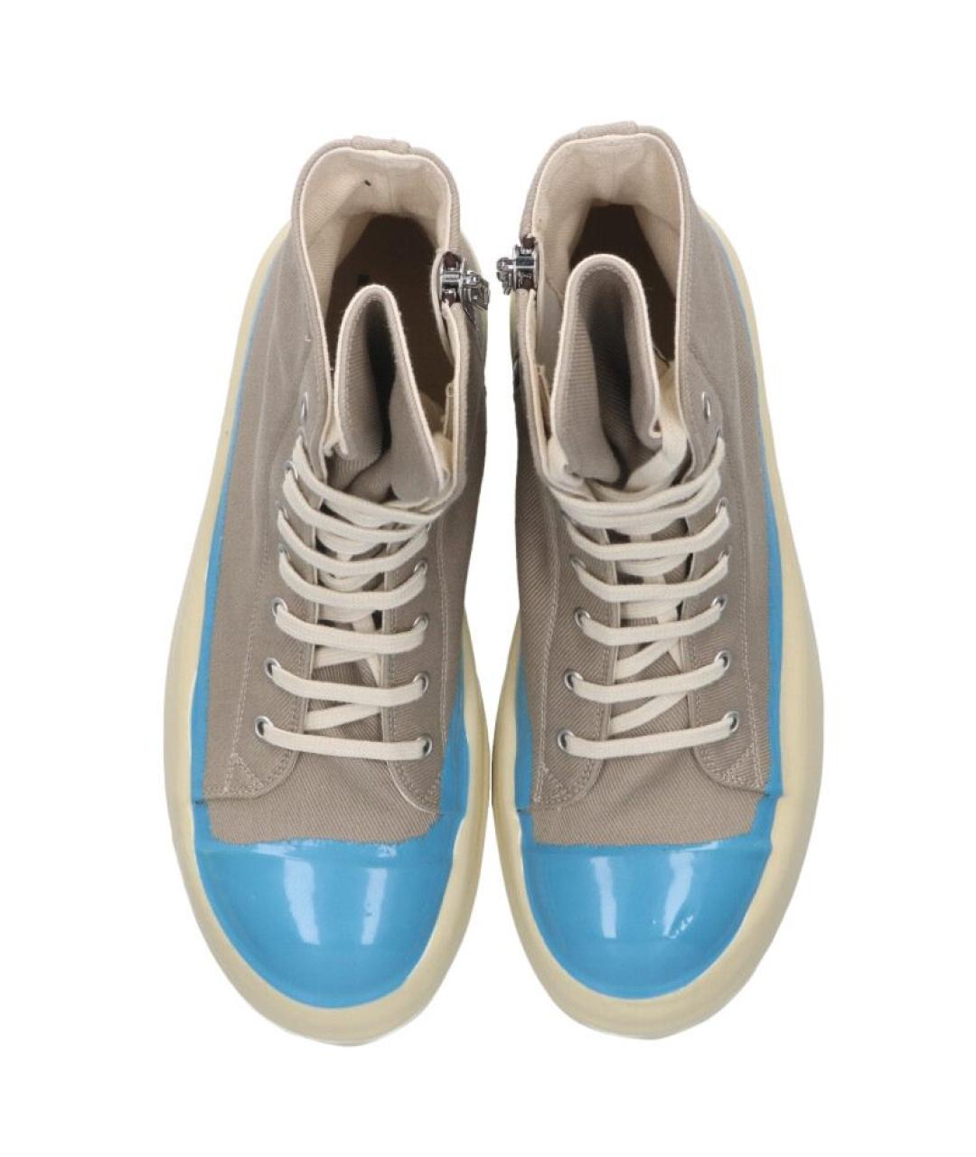 RICK OWENS DRKSHDW Серые высокие кроссовки / кеды, фото 2