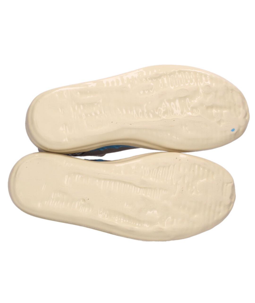 RICK OWENS DRKSHDW Серые высокие кроссовки / кеды, фото 4