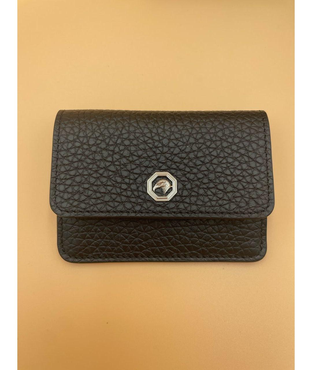 STEFANO RICCI Черный кожаный кардхолдер, фото 6