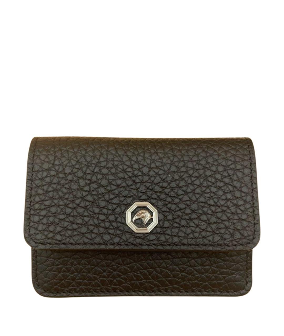 STEFANO RICCI Черный кожаный кардхолдер, фото 1