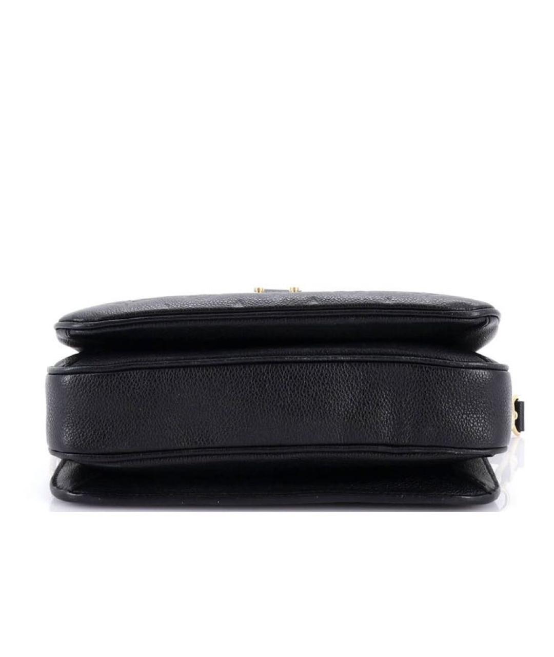 LOUIS VUITTON Черная кожаная сумка через плечо, фото 4