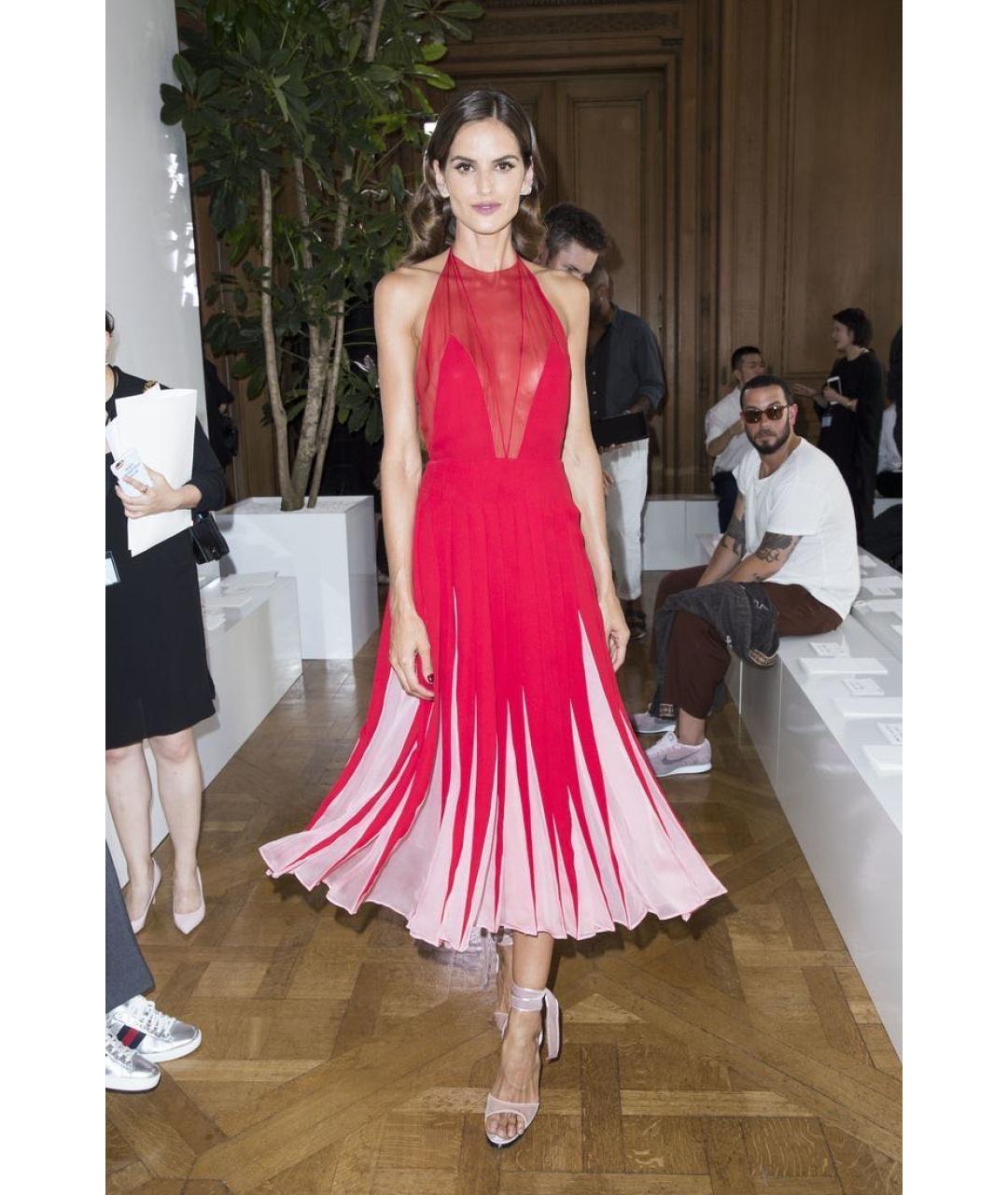 VALENTINO Красное хлопковое вечернее платье, фото 3