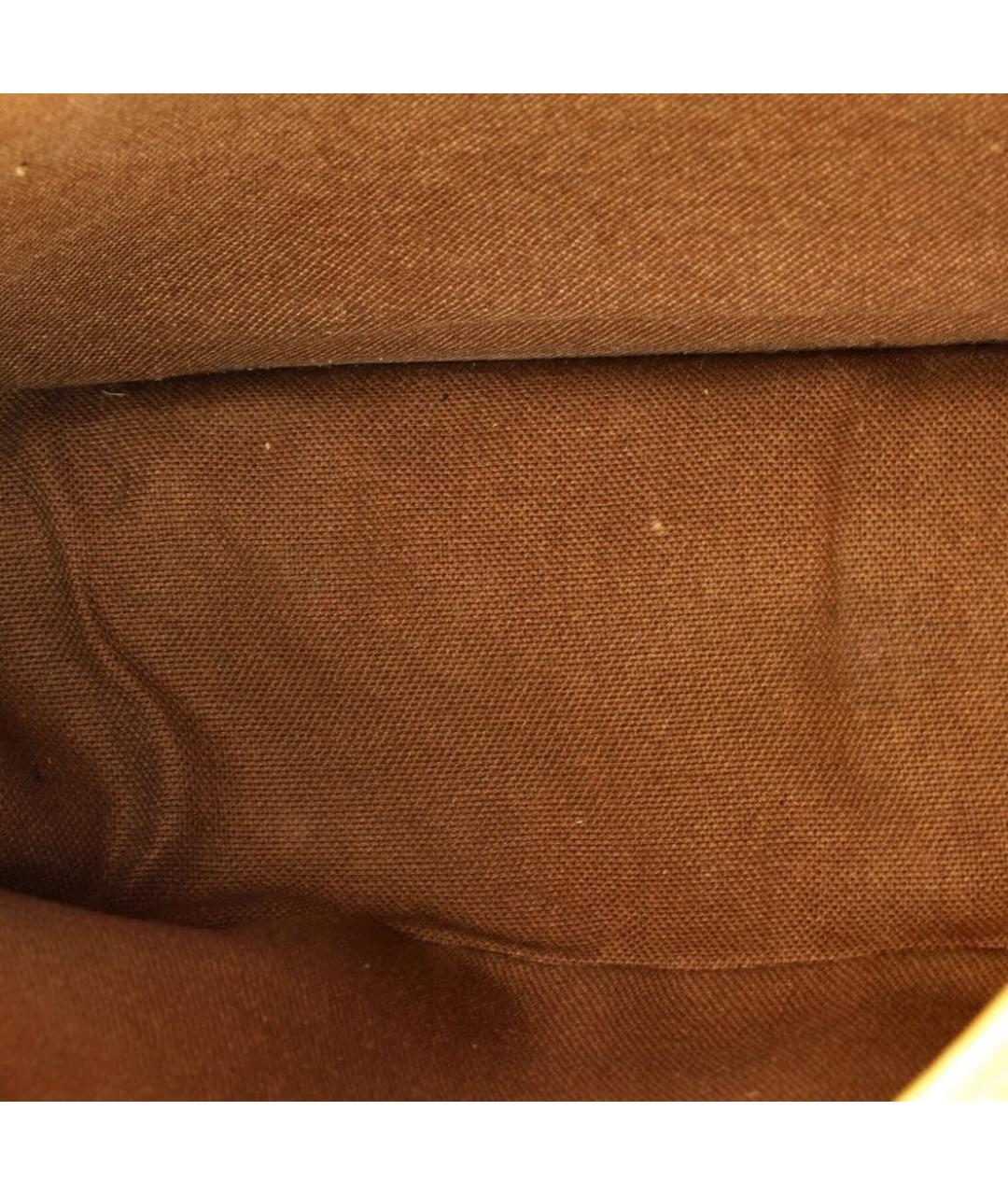 LOUIS VUITTON Коричневая кожаная сумка через плечо, фото 5