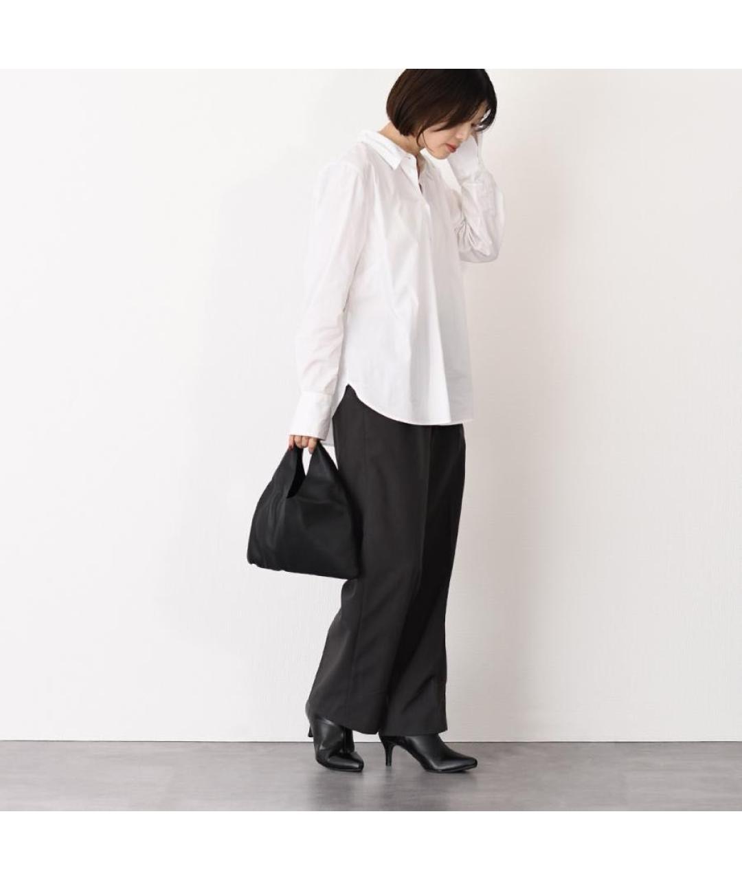 THE ROW Черная кожаная сумка с короткими ручками, фото 6