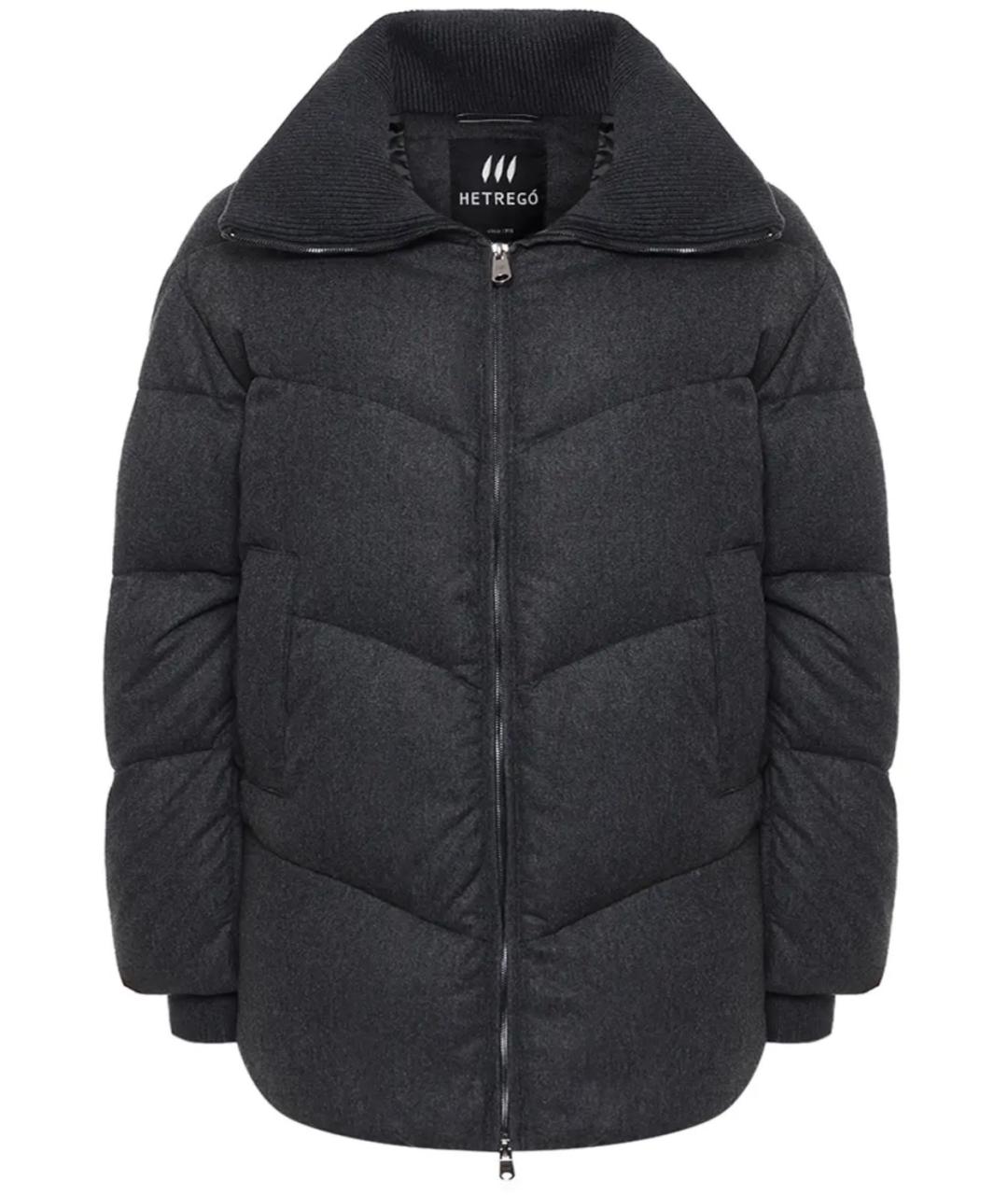 HETREGO Серый кашемировый пуховик, фото 1