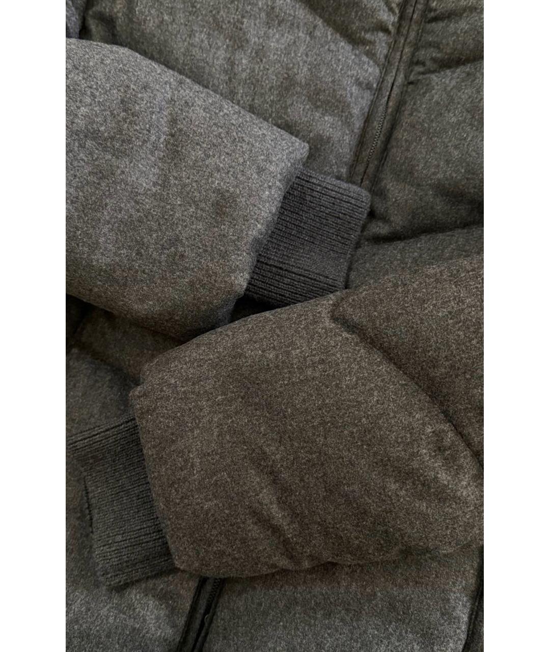 HETREGO Серый кашемировый пуховик, фото 4