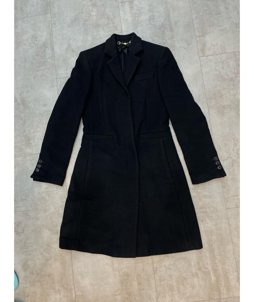 GUCCI Черное шерстяное пальто, фото 9