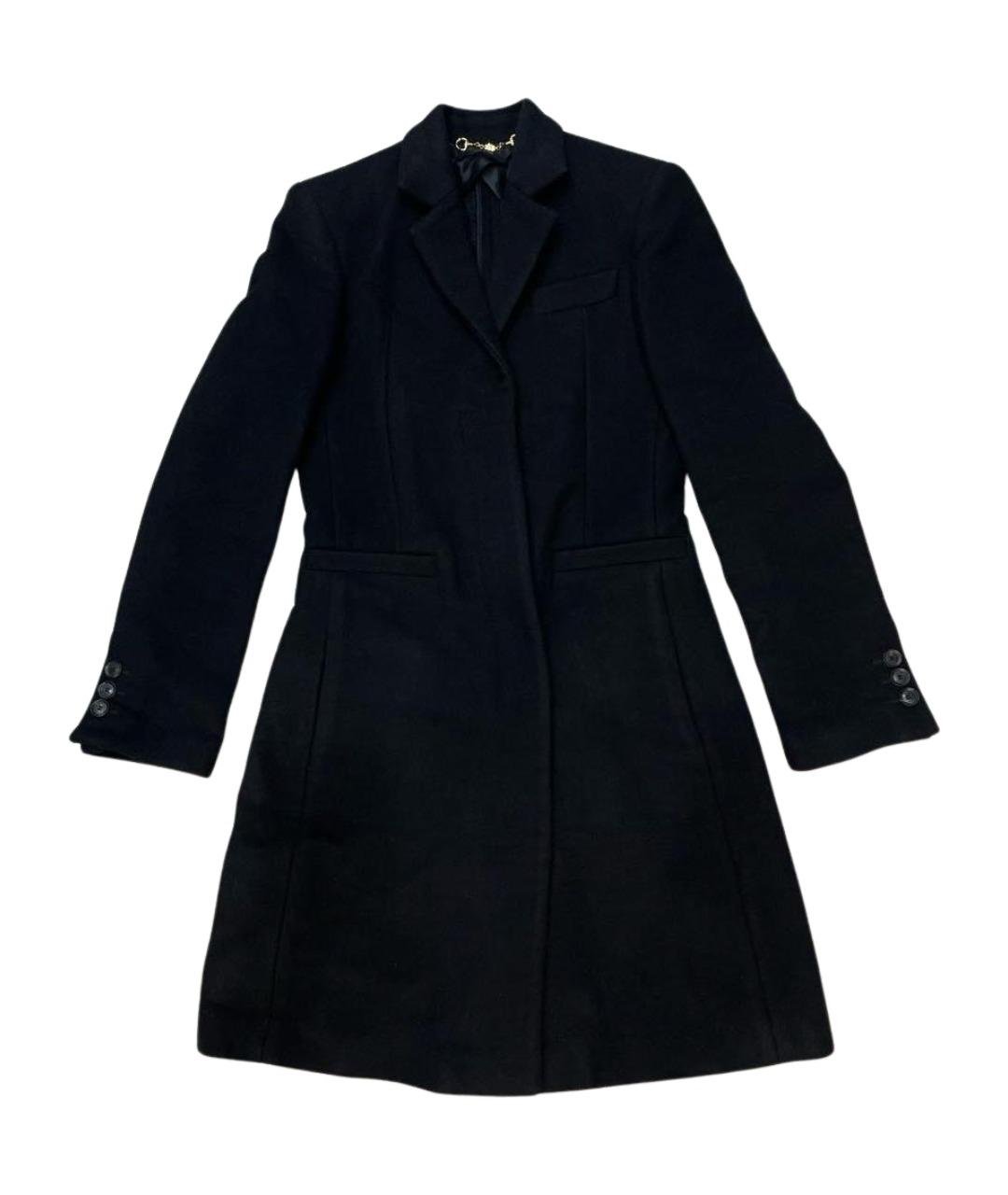 GUCCI Черное шерстяное пальто, фото 1