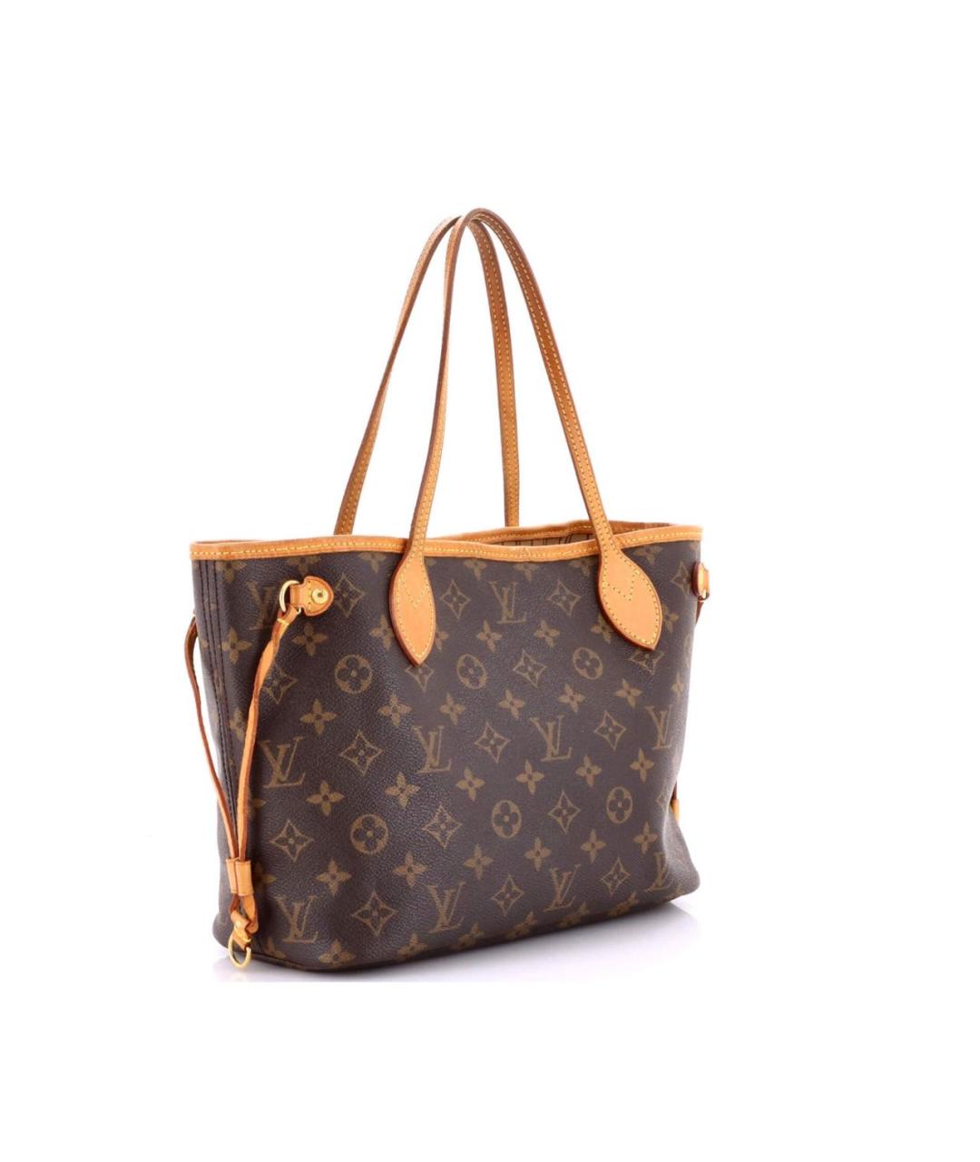 LOUIS VUITTON Коричневая кожаная сумка тоут, фото 2