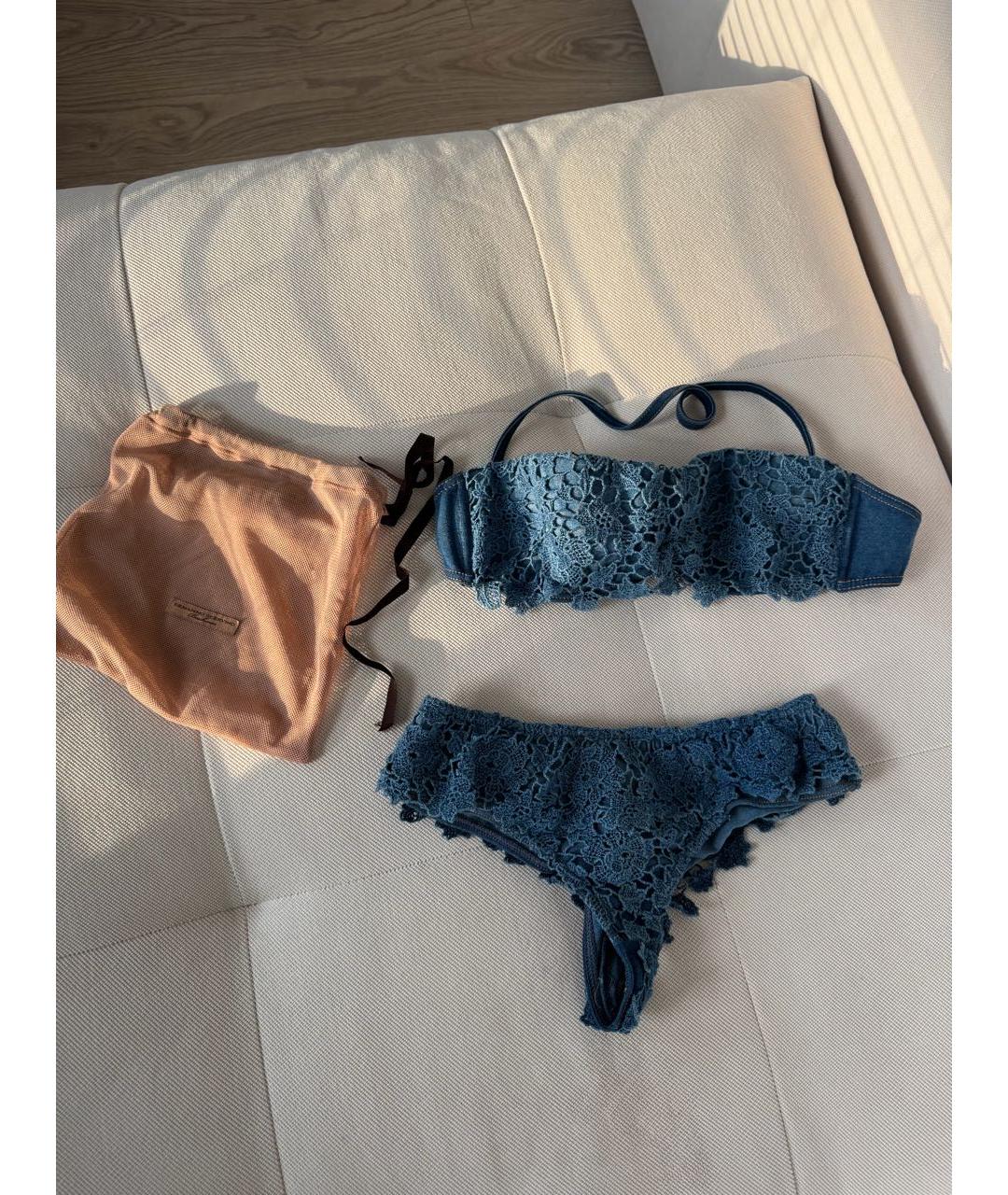 ERMANNO SCERVINO Синий купальник, фото 9