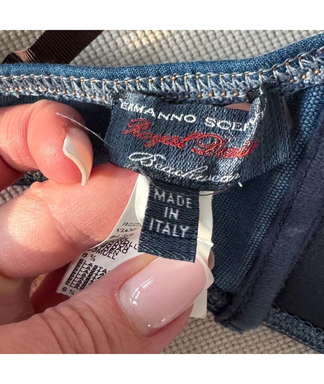 ERMANNO SCERVINO Синий купальник, фото 2