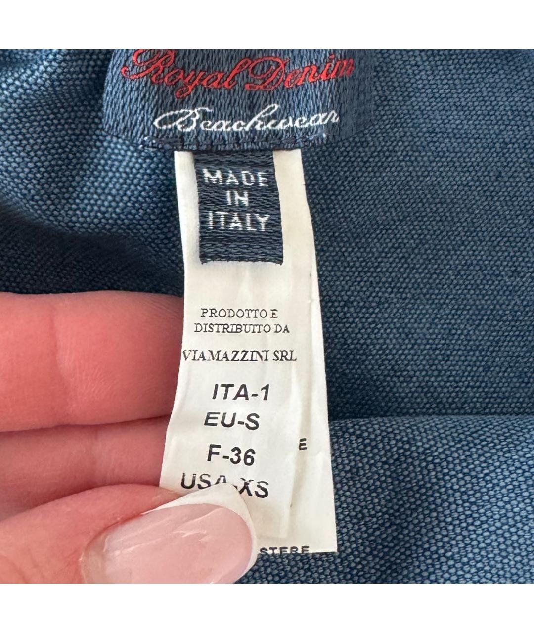 ERMANNO SCERVINO Синий купальник, фото 6