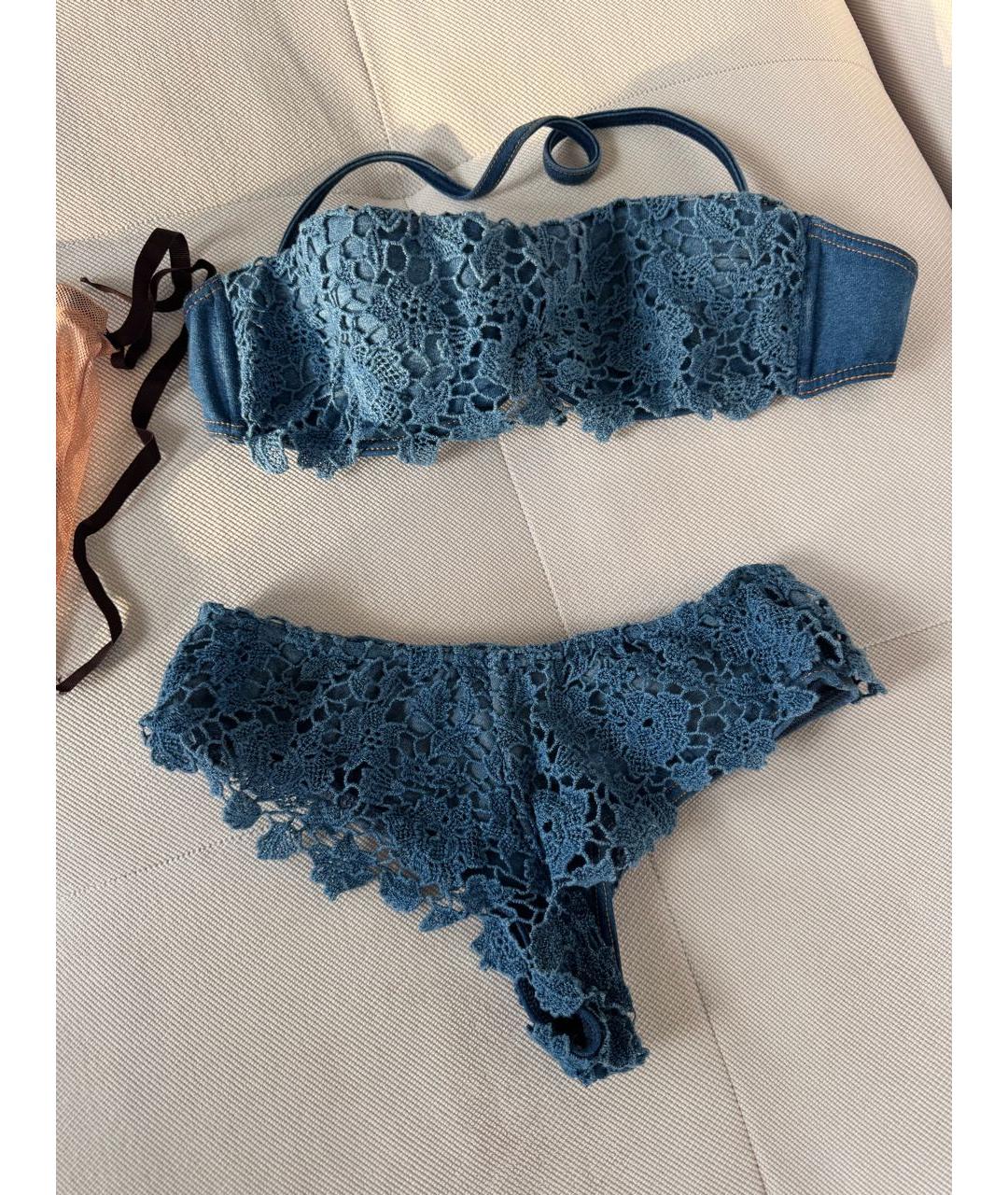 ERMANNO SCERVINO Синий купальник, фото 3