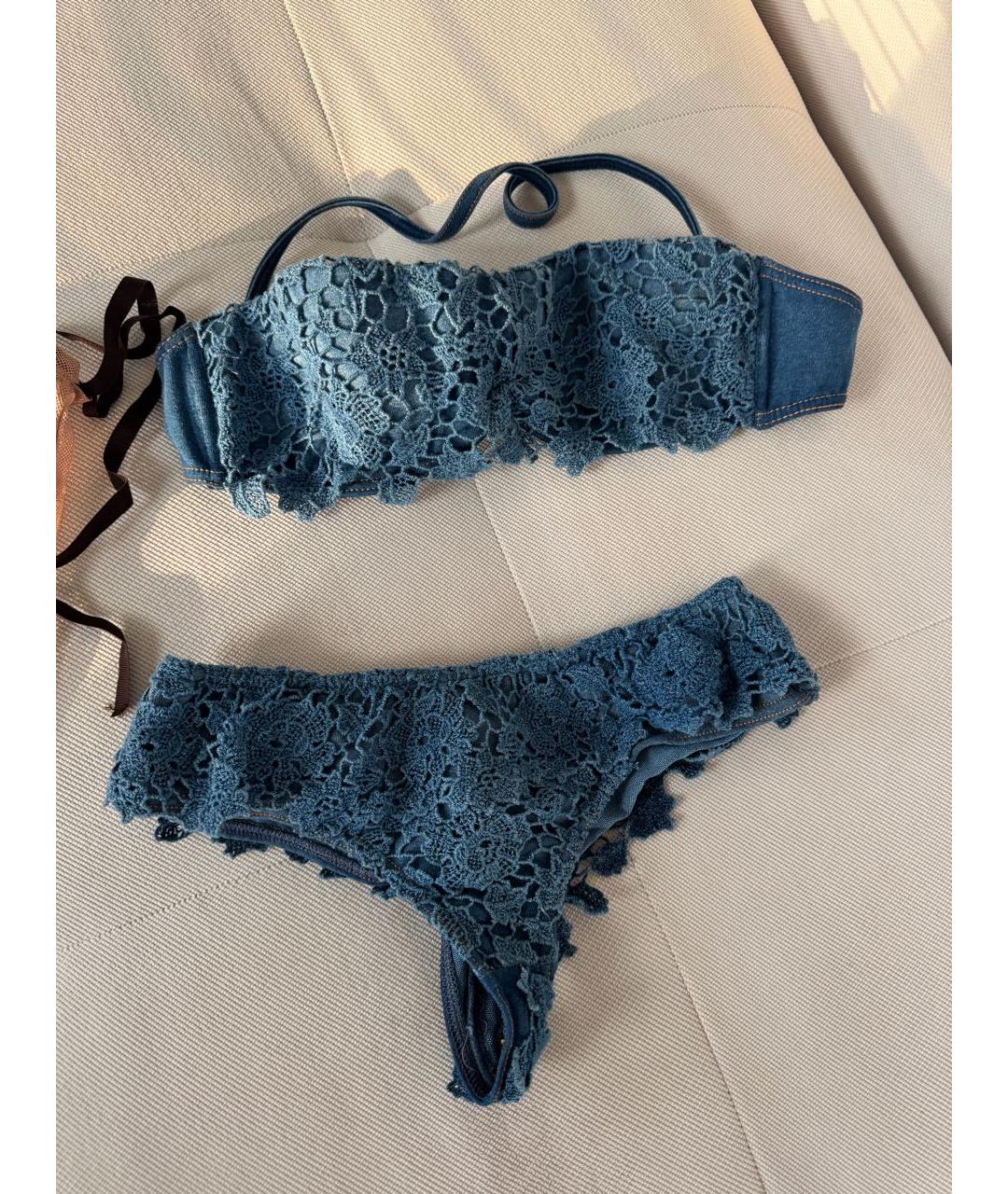 ERMANNO SCERVINO Синий купальник, фото 8