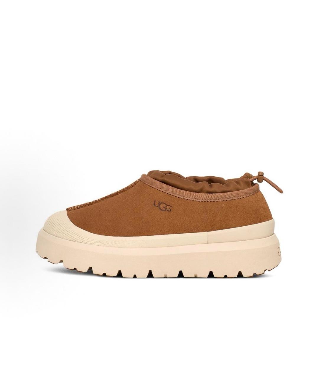 UGG AUSTRALIA Коричневые замшевые низкие ботинки, фото 7