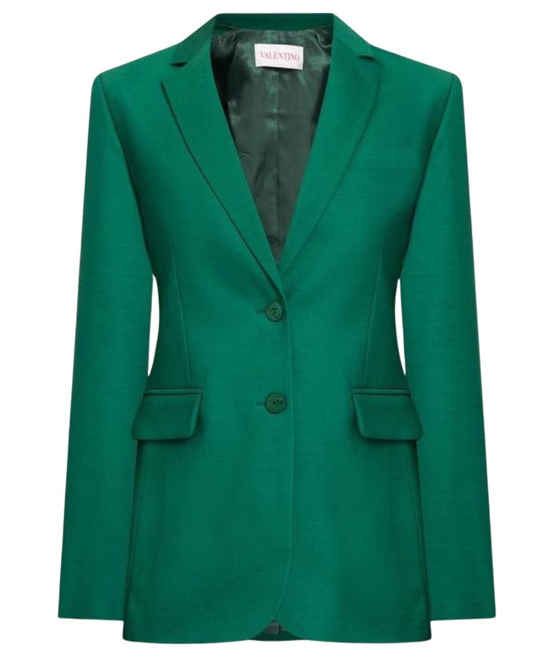 VALENTINO Зеленый шерстяной жакет/пиджак, фото 9