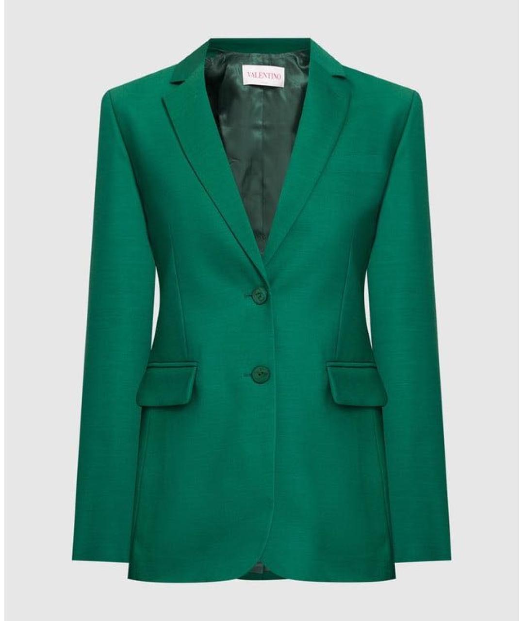 VALENTINO Зеленый шерстяной жакет/пиджак, фото 8