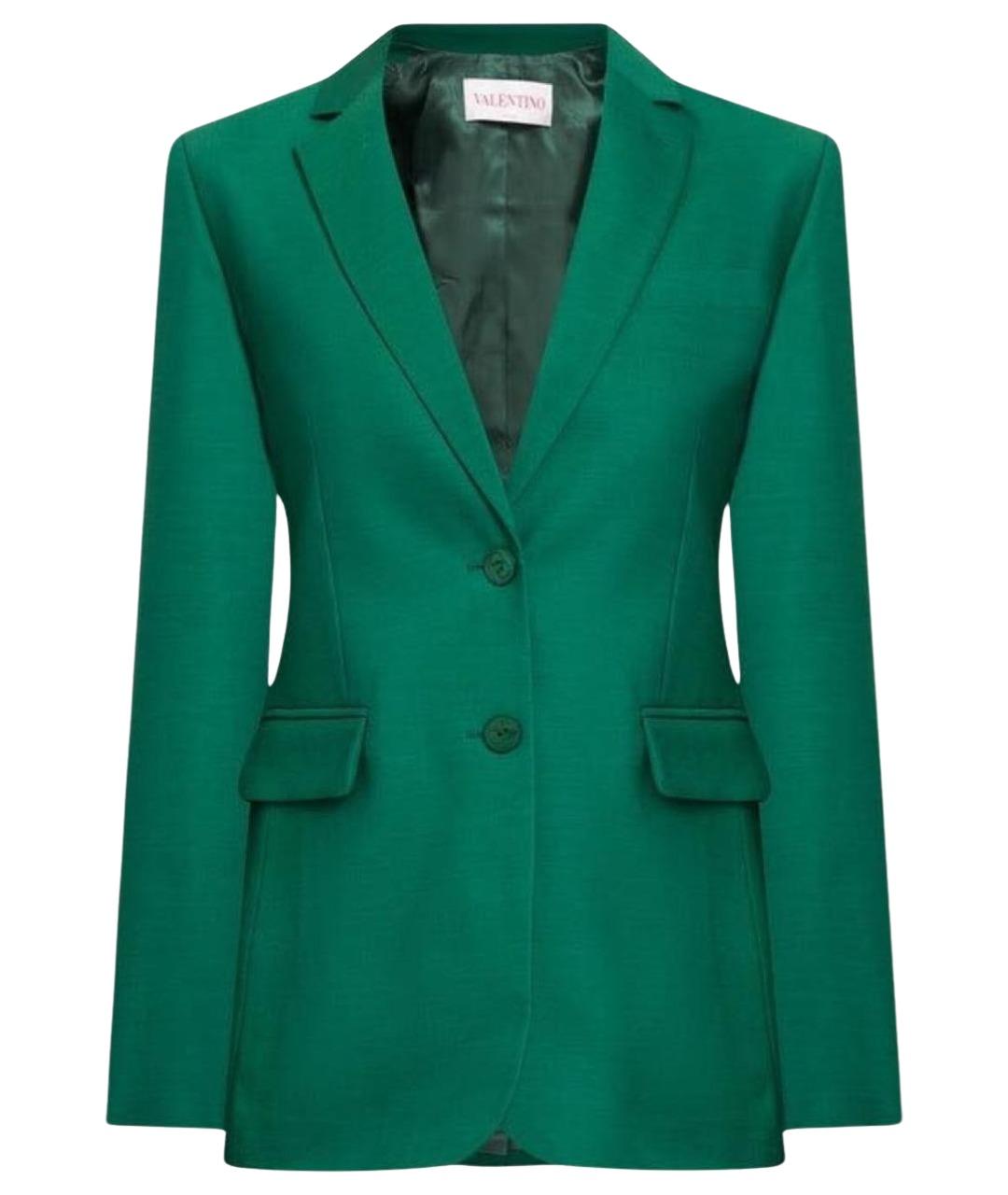 VALENTINO Зеленый шерстяной жакет/пиджак, фото 1