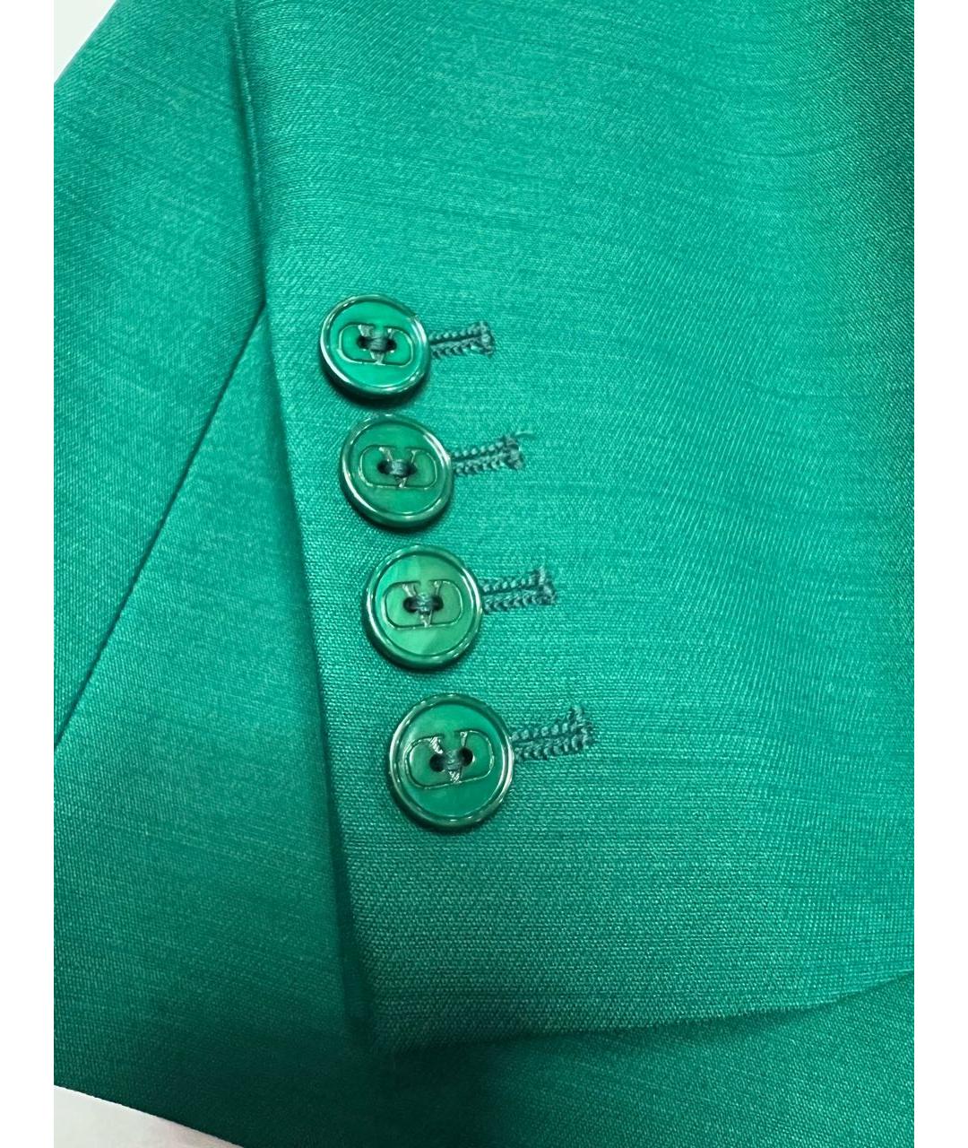 VALENTINO Зеленый шерстяной жакет/пиджак, фото 5