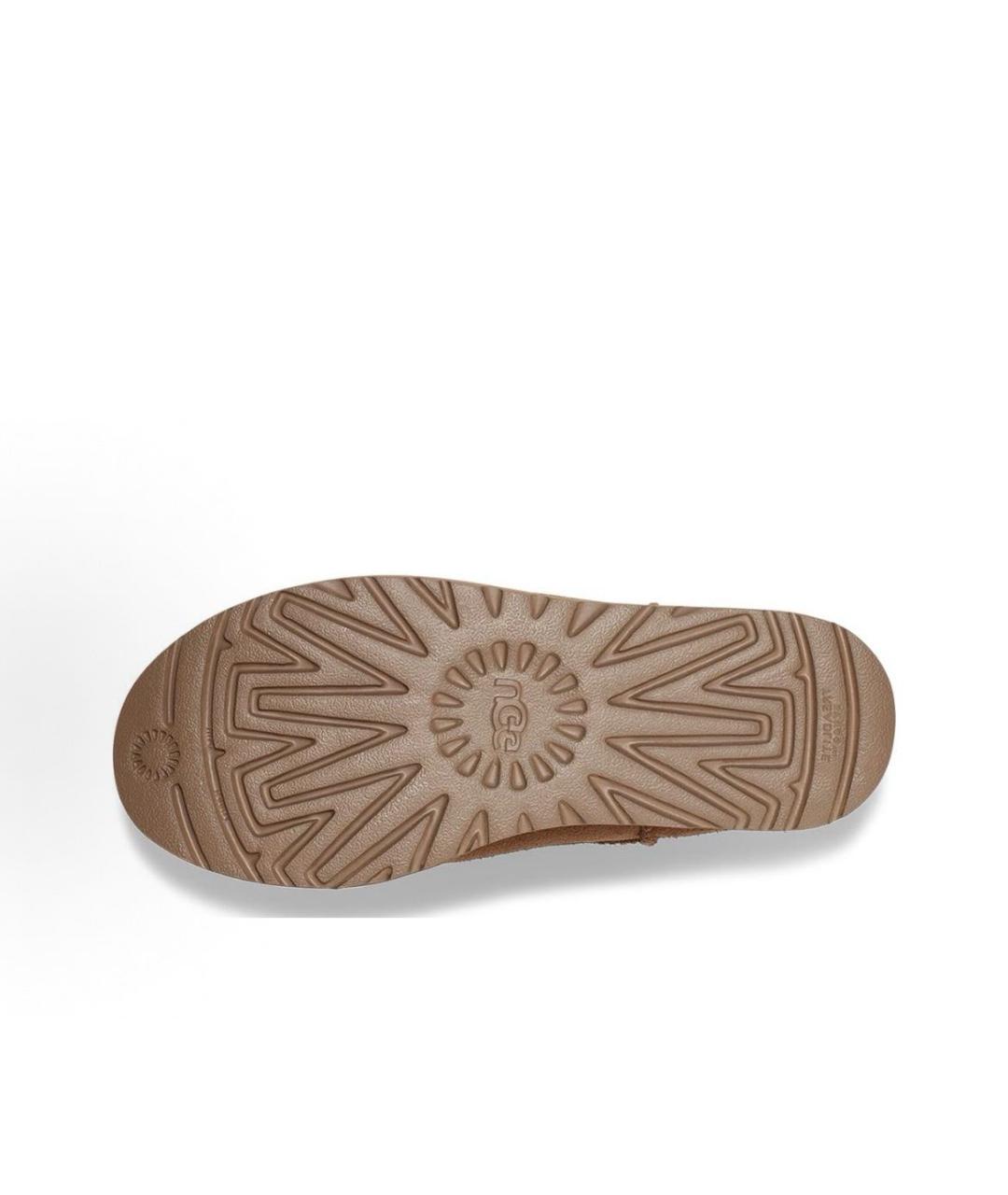 UGG AUSTRALIA Бежевые замшевые ботинки, фото 4