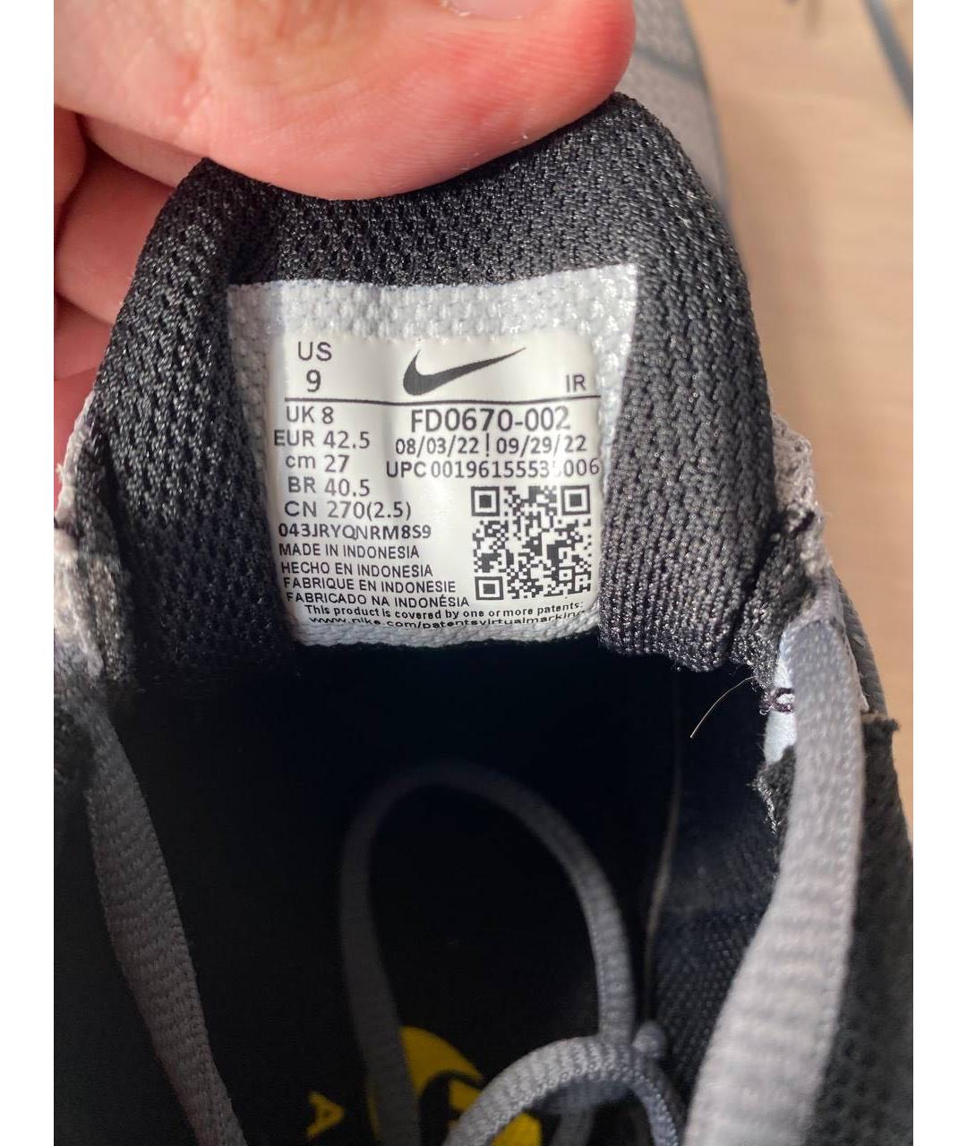 NIKE Серые низкие кроссовки / кеды, фото 4