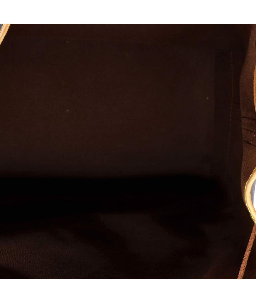 LOUIS VUITTON Коричневая кожаная сумка тоут, фото 5