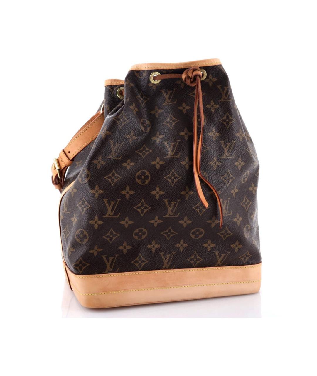 LOUIS VUITTON Коричневая кожаная сумка тоут, фото 2