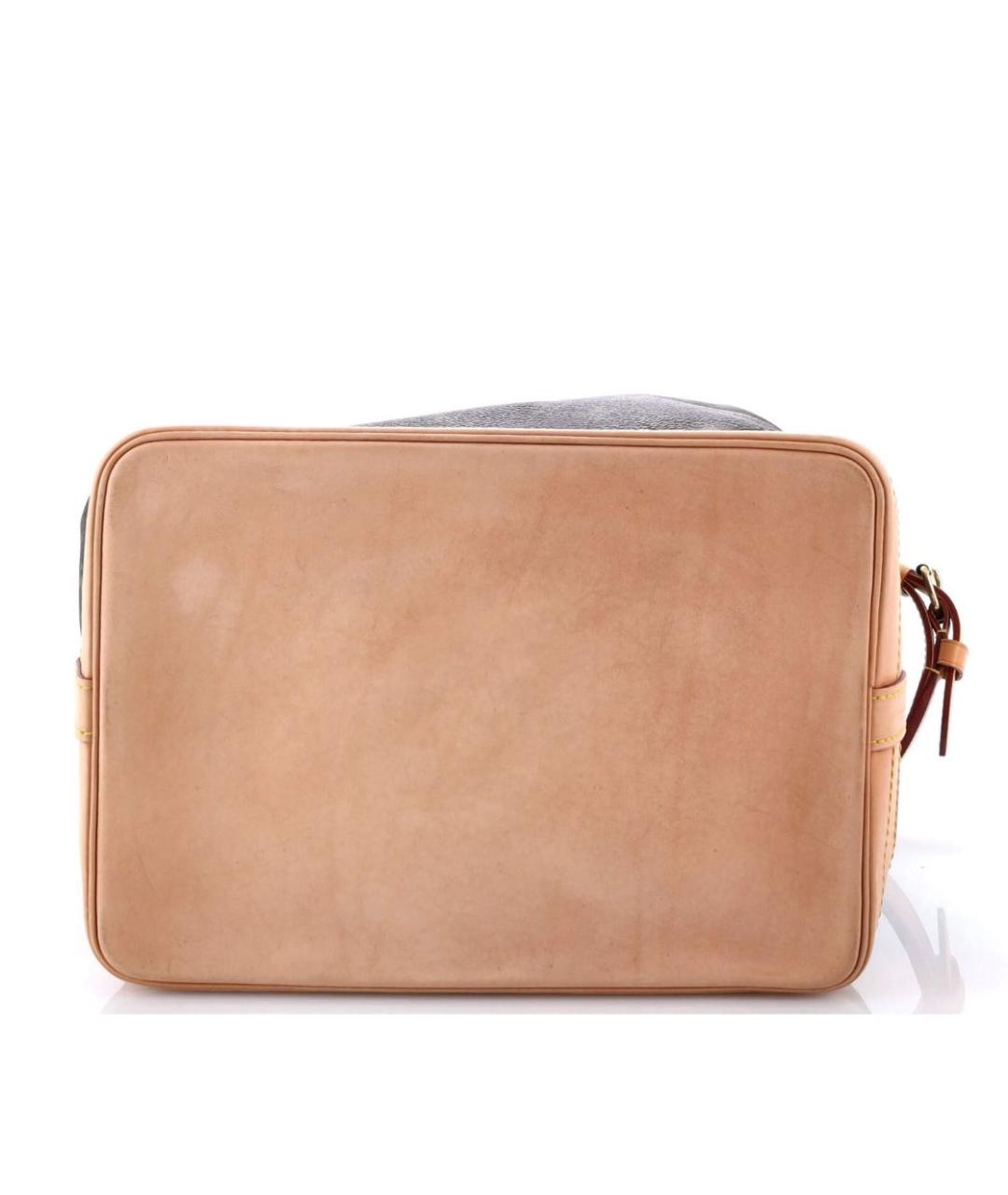 LOUIS VUITTON Коричневая кожаная сумка тоут, фото 4