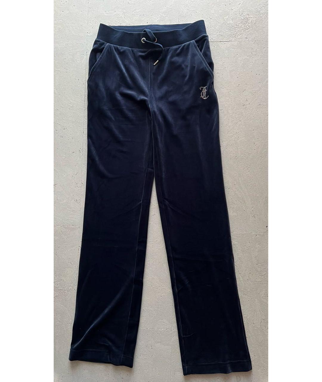 JUICY COUTURE Темно-синий велюровый спортивные костюмы, фото 2