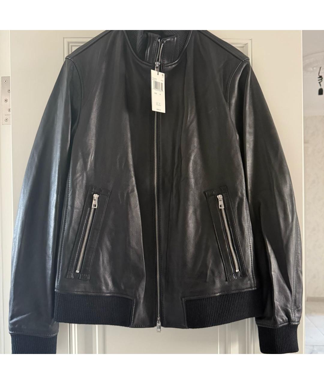 MICHAEL KORS Черная кожаная куртка, фото 4