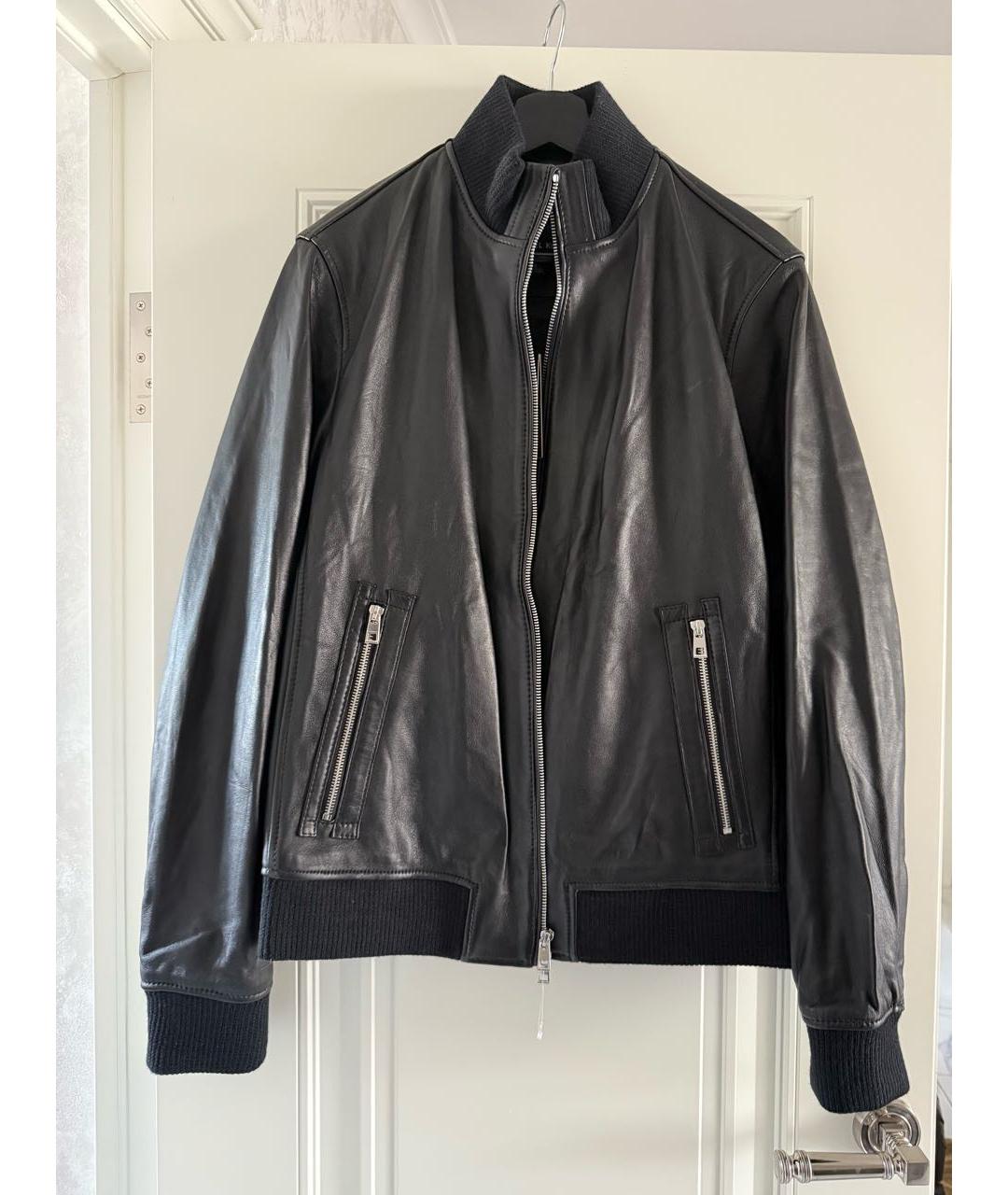 MICHAEL KORS Черная кожаная куртка, фото 3