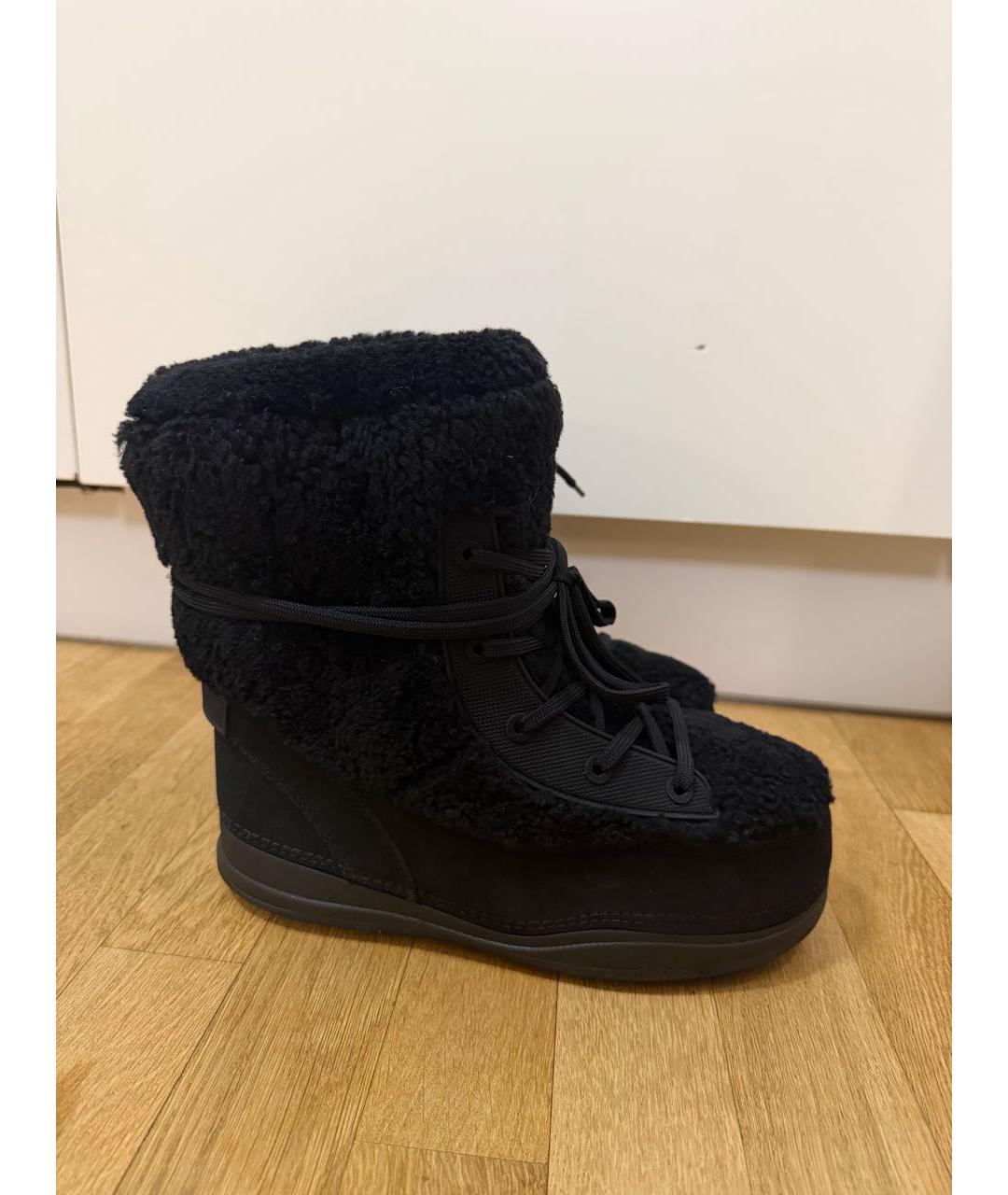 BOGNER Черные текстильные высокие ботинки, фото 5