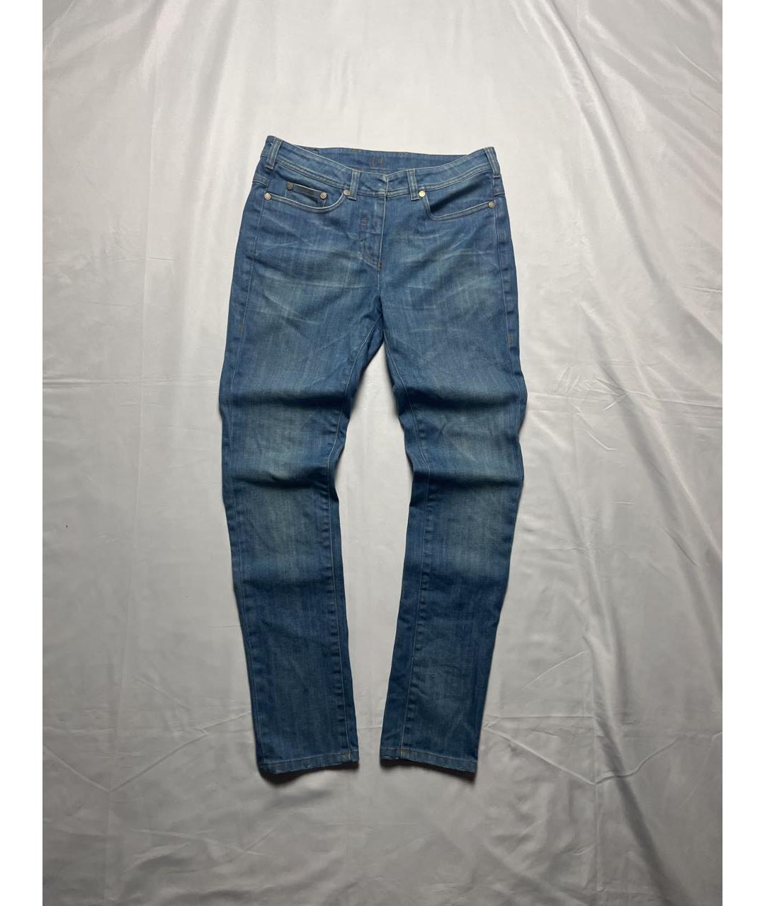 NEIL BARRETT Синие хлопковые джинсы скинни, фото 7
