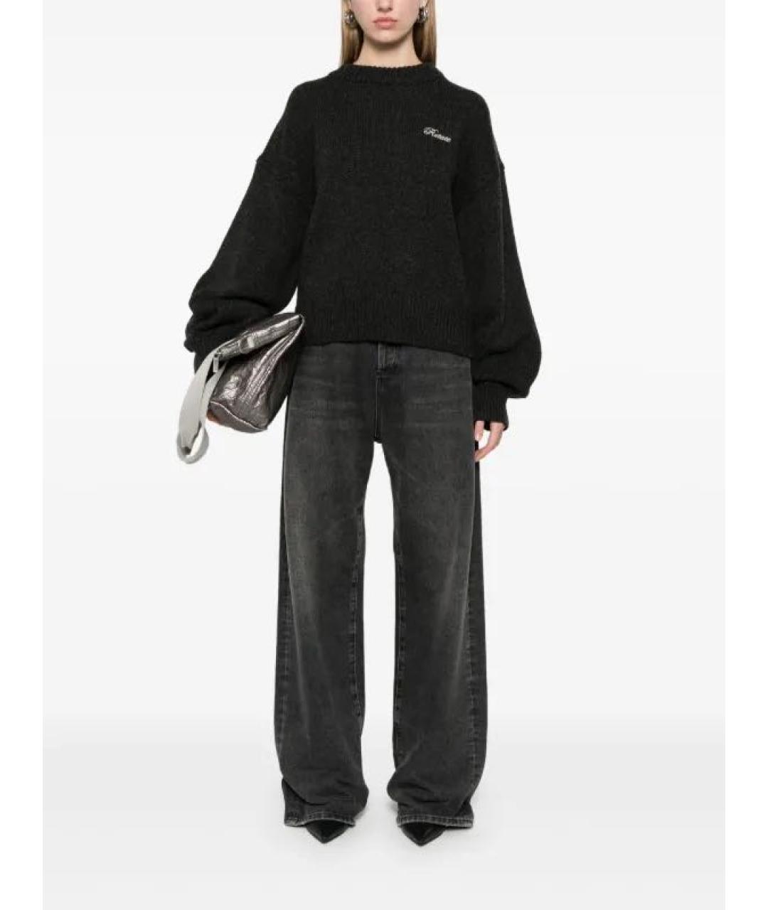 ROTATE Антрацитовый шерстяной джемпер / свитер, фото 7