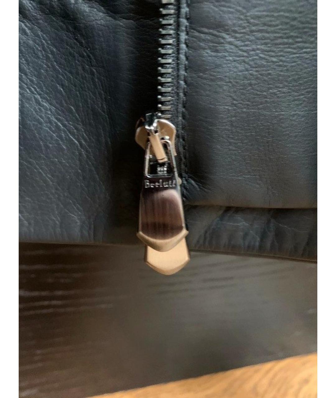 BERLUTI Черная кожаная куртка, фото 4