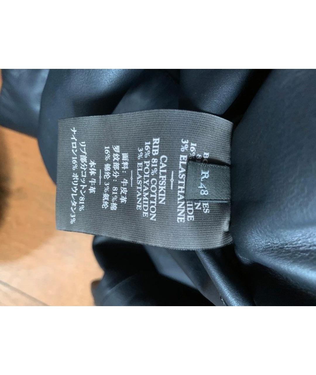 BERLUTI Черная кожаная куртка, фото 7