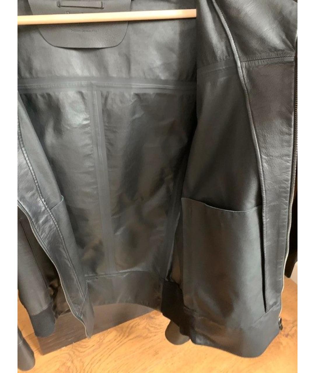 BERLUTI Черная кожаная куртка, фото 6