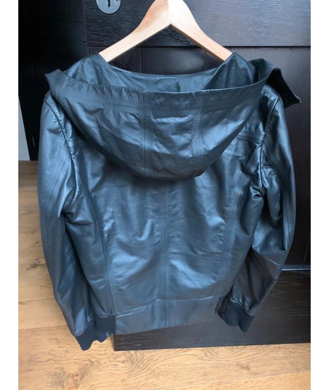 BERLUTI Черная кожаная куртка, фото 3