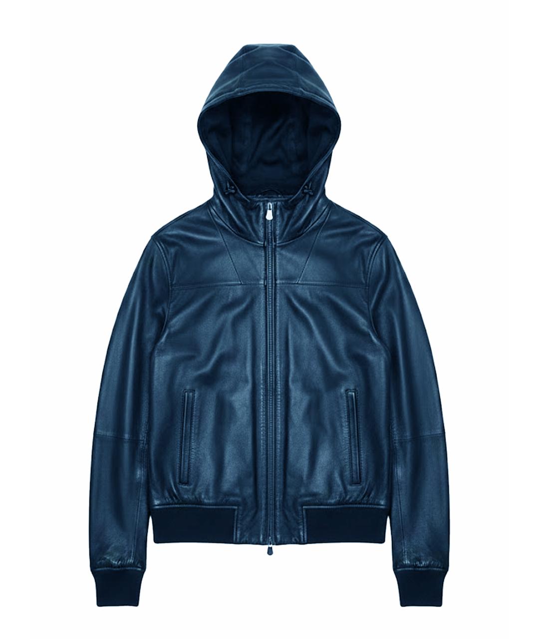 BERLUTI Черная кожаная куртка, фото 1