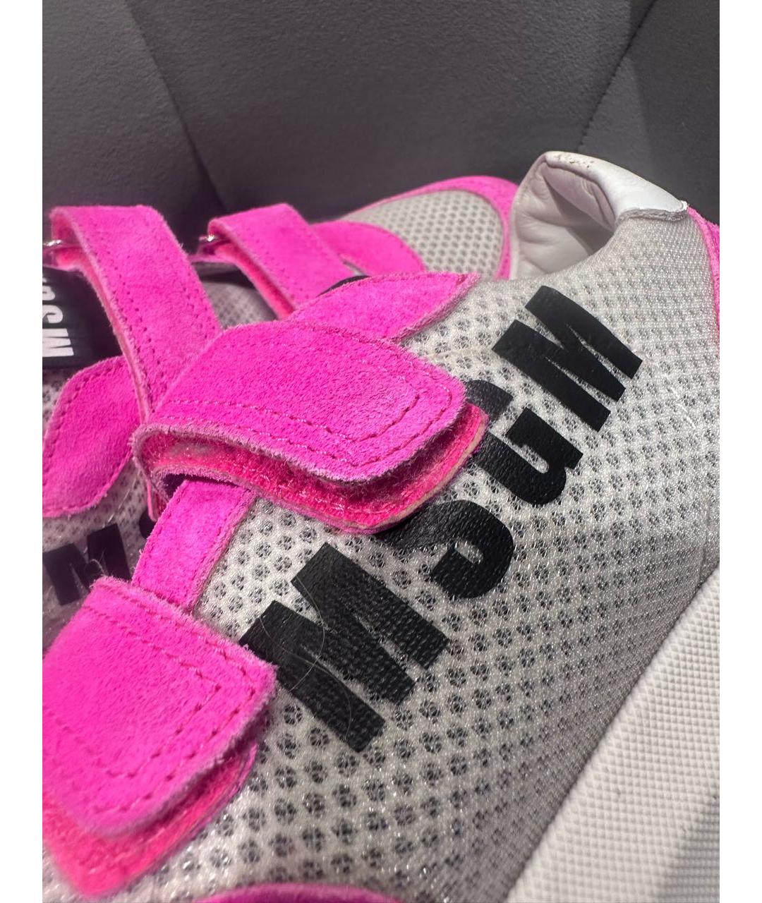 MSGM Мульти кожаные кеды, фото 5