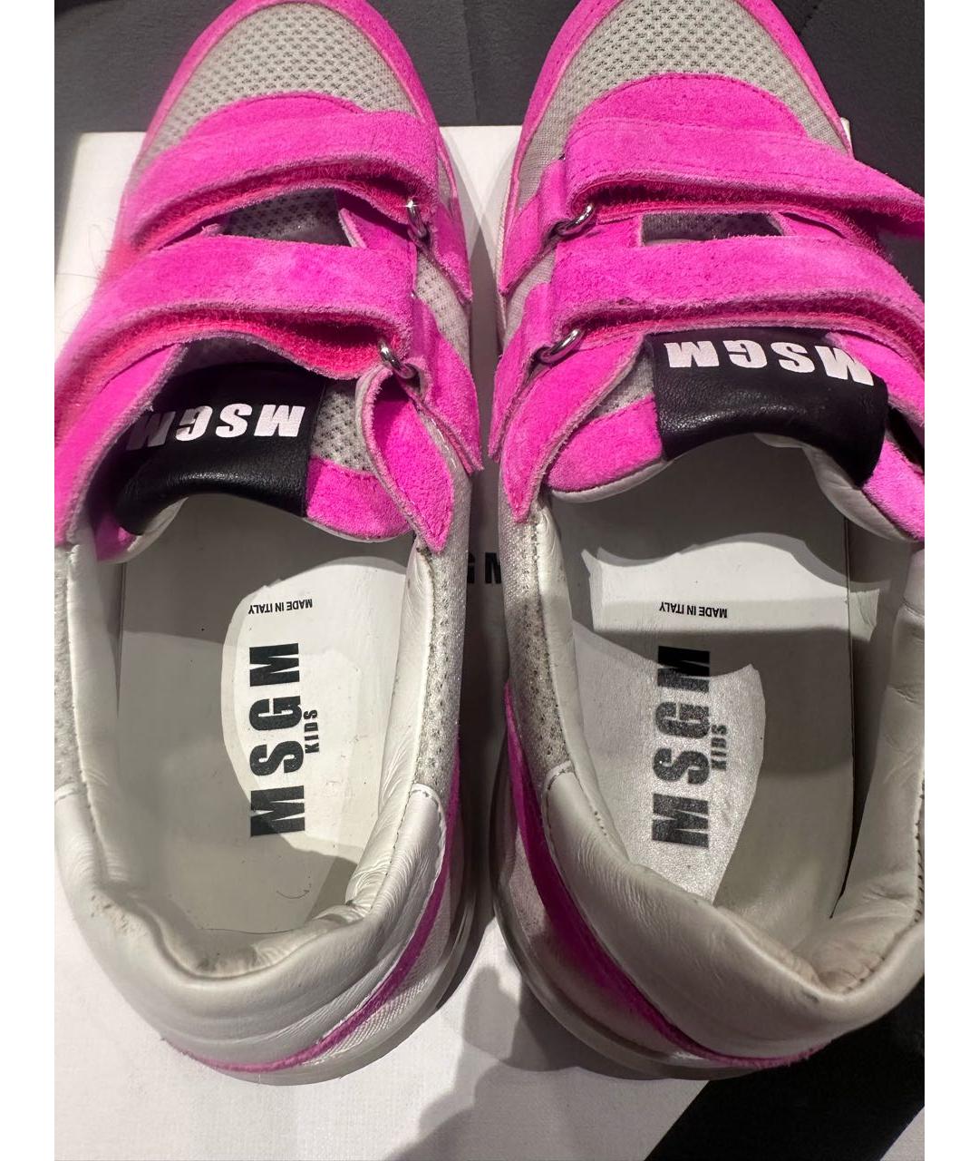 MSGM Мульти кожаные кеды, фото 3