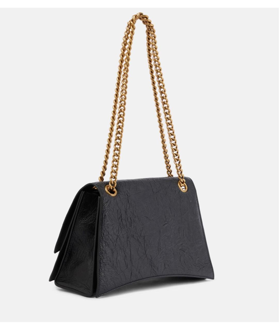 BALENCIAGA Черная кожаная сумка с короткими ручками, фото 2