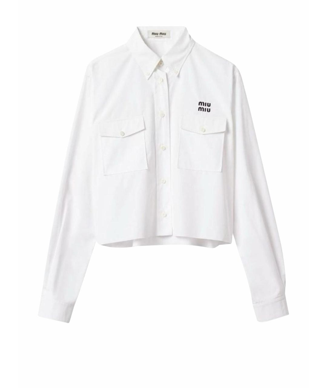 MIU MIU Белая рубашка, фото 1